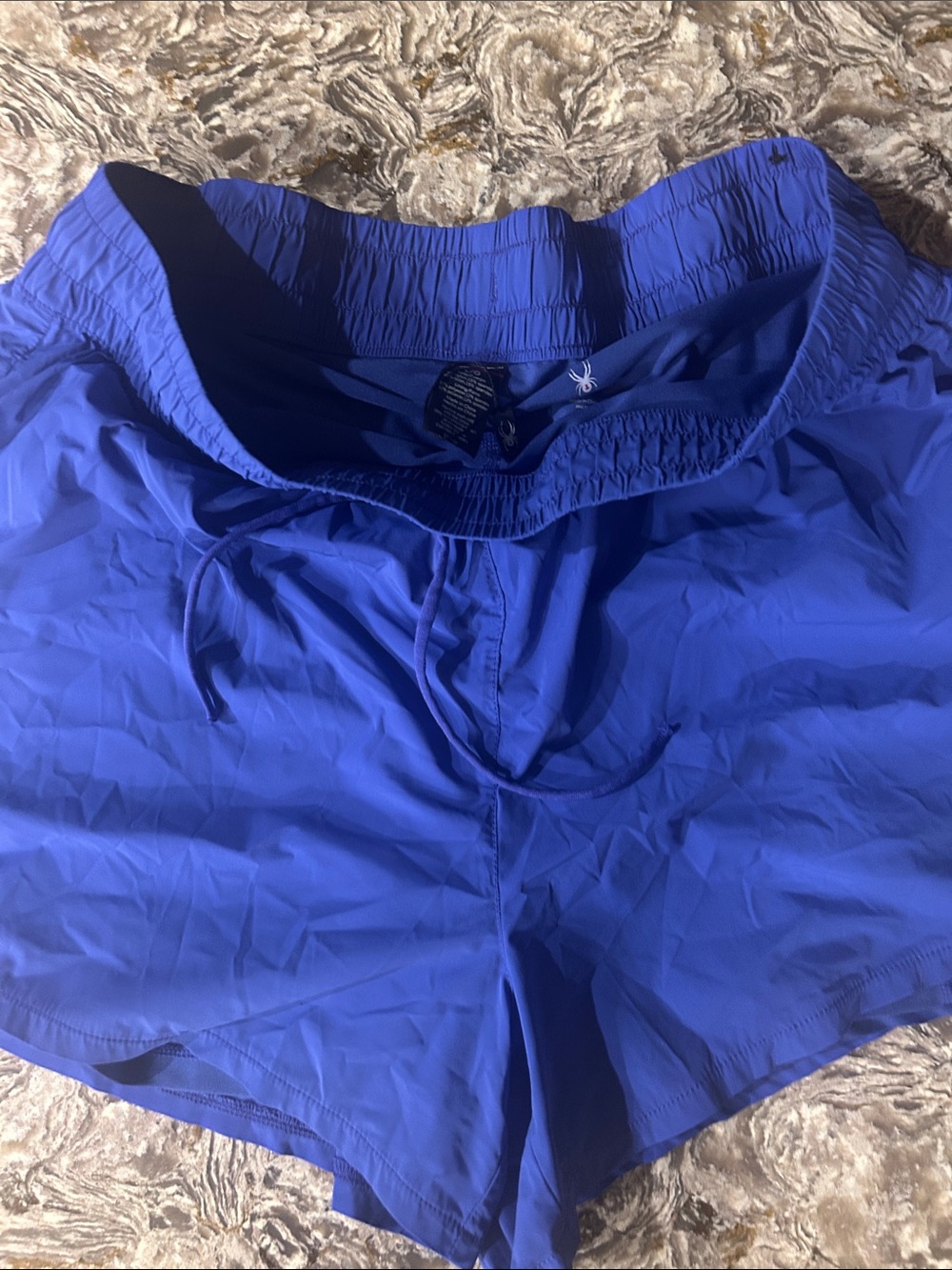Size large Spyder Women's Royal Blue Athletic Shorts with Drawcord